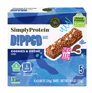 Simply Protein Dipped Snack Bars Cookies & Crème (125 g) - Papaya Express